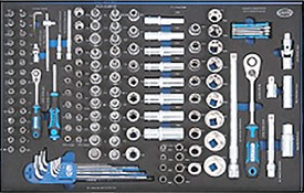 ACK-E38101 Набор инструментов 1/2" и 1/4" 148 предметов EVA Licota