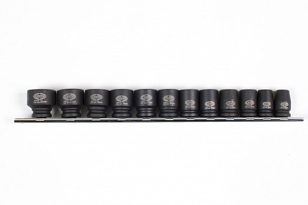Набор ударных головок 3/8" 12 пр., 8-22мм, на 
линейке Licota ASA-31001